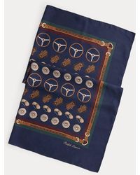 Ralph Lauren - Automotive-Print Silk Square Scarf - Lyst