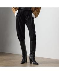Ralph Lauren - Jeanne Wollen Gabardine Broek - Lyst