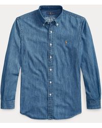 Camisa Western vaquera Polo Ralph Lauren de hombre de color Azul | Lyst