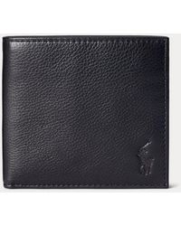 Polo Ralph Lauren - Pebbled Leather Billfold Wallet - Lyst