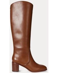 Ralph Lauren - Hoher Stiefel Charly Aus Kalbsleder - Lyst