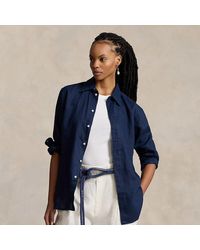 Polo Ralph Lauren - Oversize Fit Linen Shirt - Lyst