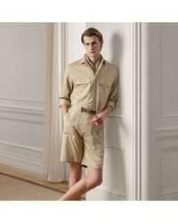 Ralph Lauren - Relaxed Fit Hand-Tailored Silk Short - Lyst