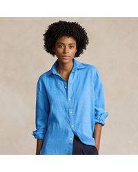 Ralph Lauren - Oversize Fit Linen Shirt - Lyst