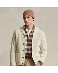 Ralph Lauren - Wool-blend Shawl-collar Cardigan - Lyst