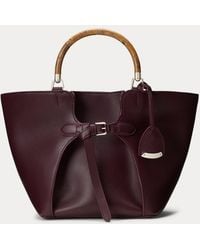 Ralph Lauren - La tote Ralph Lauren in vitello - Lyst