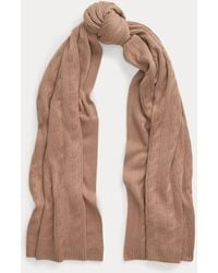 Ralph Lauren - Cable-Knit Cashmere Scarf - Lyst