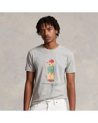 Polo Ralph Lauren - Custom-Slim-Fit T-Shirt mit Polo Bear - Lyst