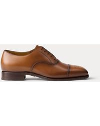 Ralph Lauren - Denver Burnished Calfskin Cap-Toe Shoe - Lyst