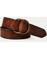 RRL - Ralph Lauren - Ceinture en cuir vieilli - Lyst