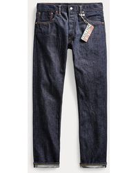 RRL - Jeans cimosa dritti lavati a vita bassa - Lyst