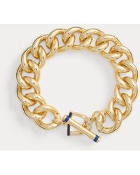 Ralph Lauren - Plated Link Stirrup Toggle Bracelet - Lyst