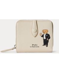Polo Ralph Lauren - Polo Bear Leather Compact Wallet - Lyst