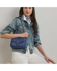 Ralph Lauren - Borsa Bradley piccola pelle martellata - Lyst