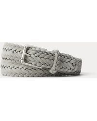 Ralph Lauren - Braided Calf-Suede Belt - Lyst