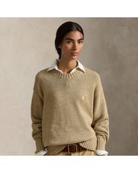 Polo Ralph Lauren - Logo Cotton Crewneck Jumper - Lyst