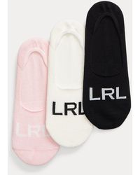Lauren by Ralph Lauren - 3 pares de calcetines de algodón - Lyst
