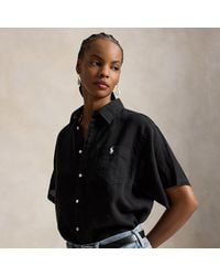 Polo Ralph Lauren - Oversize Fit Linen Short-Sleeve Shirt - Lyst