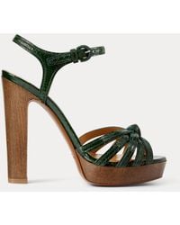 Ralph Lauren - Sandali Kieran con plateau 125 mm - Lyst