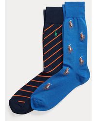 Polo Ralph Lauren - 2Er-Pack Socken Mit Pony Und Streifen - Lyst