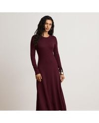 Ralph Lauren - Wool Crewneck Jumper Dress - Lyst