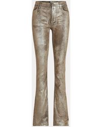 Ralph Lauren High-Rise Bootcut-Jeans 208 - Mettallic