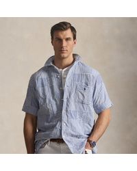 Ralph Lauren - Patchwork Seersucker Camp Shirt - Lyst