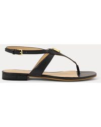 Ralph Lauren - Everley Calfskin Sandal - Lyst