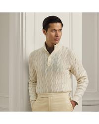 Ralph Lauren - Jersey De Cachemira En Punto De Ochos - Lyst