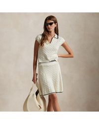 Ralph Lauren - Ralph Lauren Performance Cable-Knit Skort - Lyst