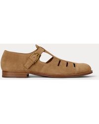Ralph Lauren - Calf-Suede Fisherman Sandal - Lyst