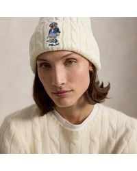 Ralph Lauren - Mütze Mit Zopfmuster Und Golf Polo Bear - Lyst