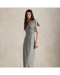 Polo Ralph Lauren - Abito in misto lana con maniche a kimono - Lyst