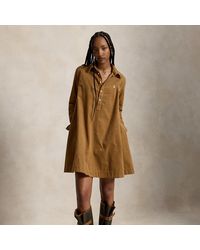 Polo Ralph Lauren - Corduroy Pleated Shirt Dress - Lyst