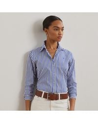 Ralph Lauren - Camisa De Paño Classic Fit Con Rayas - Lyst