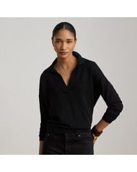 Ralph Lauren - Cotton-Modal Polo Jumper - Lyst