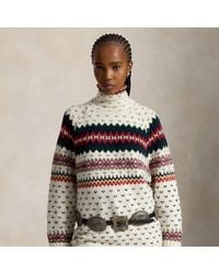 Polo Ralph Lauren - Fair Isle Wool-Blend Roll Neck Jumper - Lyst