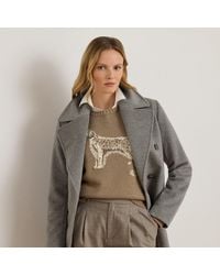 Ralph Lauren - Zweireihiger Mantel Mit Oversize-Kragen - Lyst