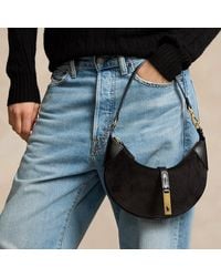 Polo Ralph Lauren - Polo Id Suede Mini Shoulder Bag - Lyst