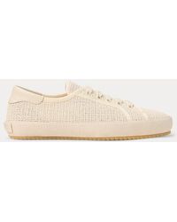 Ralph Lauren - Sneaker Bayston in piqué di cotone - Lyst