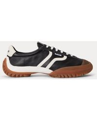 Polo Ralph Lauren - Treaded Leather Low-Top Trainer - Lyst