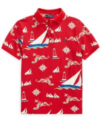 classic fit nautical bear polo