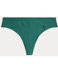Polo Ralph Lauren - Stretch-Cotton Mid-Rise Thong - Lyst
