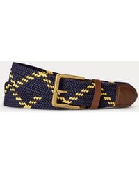 Polo Ralph Lauren - Leather-trim Webbed Belt - Lyst