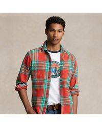Polo Ralph Lauren - Camicia scozzese in flanella Classic-Fit - Lyst