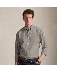 Polo Ralph Lauren - Custom Fit Striped Stretch Poplin Shirt - Lyst