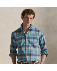 Polo Ralph Lauren - Custom Fit Plaid Poplin Shirt - Lyst
