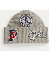 Ralph Lauren - Logo-Patch Wool-Blend Watch Cap - Lyst