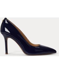 Ralph Lauren - Lindella Ii Crinkle Patent Leather Pump - Lyst