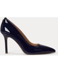 Ralph Lauren - Lindella Ii Crinkle Patent Leather Pump - Lyst